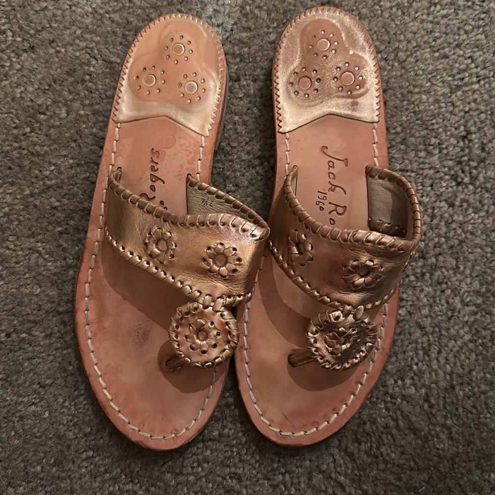 Rose Gold Jack Rogers